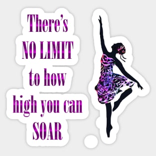 NO LIMIT to How High You Can Soar Sticker